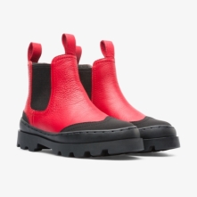 Camper Brutus Chelsea Boots Børn Sort / Rød QOZZSS-155